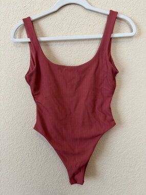 NWOT Vitamin A One Piece Ribbed Swimsuit, Size Medium